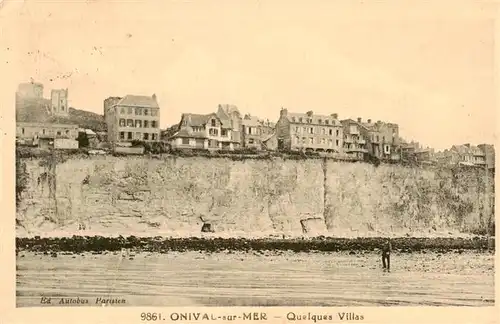AK / Ansichtskarte  Onival_sur_Mer_Ault_80_Somme Quelques Villas