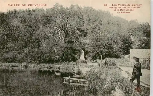AK / Ansichtskarte  Les-Vaulx-de-Cernay_Les-Vaux-de-Cernay_78_Yvelines Etang du Grand Moulin et le Monument de Pelouse