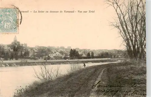 AK / Ansichtskarte  Verneuil_-sur-Seine_78_Yvelines La Seine en dessous de Verneuil Vue sur Triel