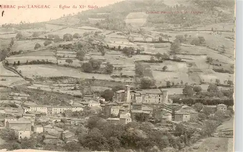 AK / Ansichtskarte  Ebrac_Langeac_43_Haute-Loire Eglise Panorama