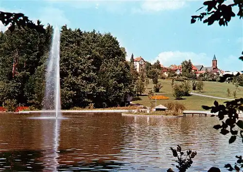 AK / Ansichtskarte  Waldbronn_Albtal Schwanenteich Fontaene