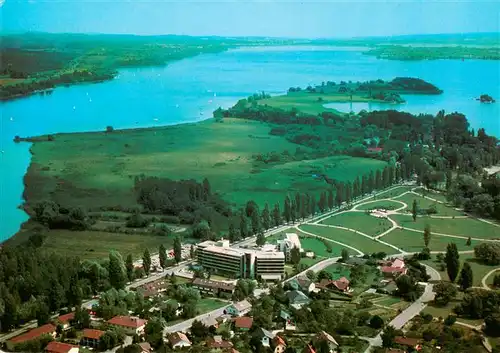 AK / Ansichtskarte  Radolfzell_Bodensee Fliegeraufnahme mit Halbinsel Mettnau