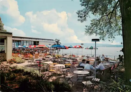 AK / Ansichtskarte  Radolfzell_Bodensee Strand Cafe Mettnau