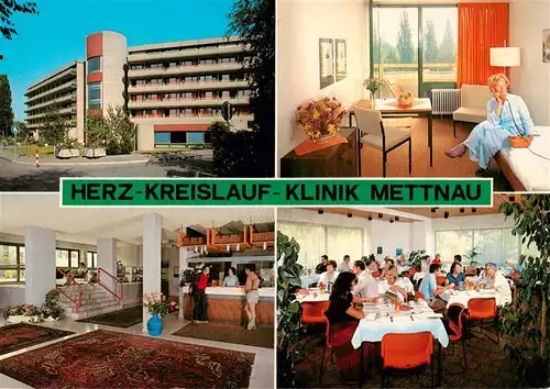 AK / Ansichtskarte  Radolfzell_Bodensee Herz Kreislauf Klinik Mettnau Patientenzimmer Rezeption Speisesaal