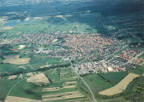 AK / Ansichtskarte  Moersch_Rheinstetten_Karlsruhe Fliegeraufnahme