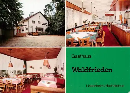 AK / Ansichtskarte 73938224 Hochstetten_Linkenheim-Hochstetten Gasthaus Waldfrieden Gastraeume