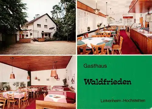 AK / Ansichtskarte  Hochstetten_Linkenheim-Hochstetten Gasthaus Waldfrieden Gastraeume