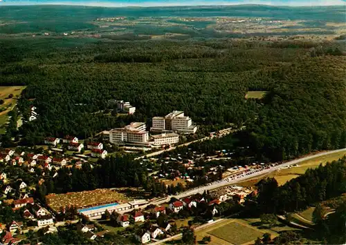 AK / Ansichtskarte 73938269 Langensteinbach_Karlsbad_Karlsruhe_BW Fliegeraufnahme mit Suedwestdeutsches Reha Krankenhaus