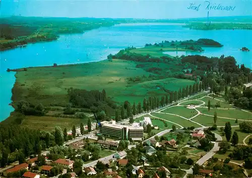 AK / Ansichtskarte 73938276 Radolfzell_Bodensee Fliegeraufnahme mit Halbinsel Mettnau