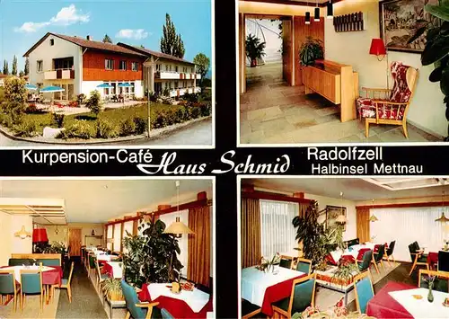 AK / Ansichtskarte 73938284 Radolfzell_Bodensee Kurpension Cafe Haus Schmid Gastraeume