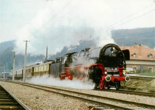 AK / Ansichtskarte  Busenbach_Waldbronn Schnellzug Dampflokomotive 01 1066