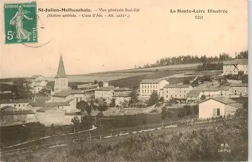 AK / Ansichtskarte  St-Julien-Molhesabate_43_Haute-Loire Vue generale Sud Est