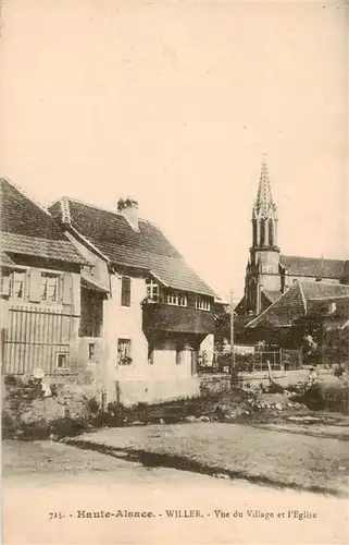 AK / Ansichtskarte  Willer-sur-Thur_Weiler_Elsass_68_Haut-Rhin Vue du Village et l'Eglise