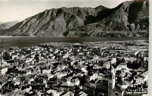 AK / Ansichtskarte  Locarno_Lago_Maggiore_TI Vue generale aerienne