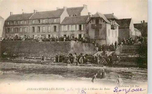 AK / Ansichtskarte  Arromanches-les-Bains_14_Calvados Le petite Cale a lHeure des Bains