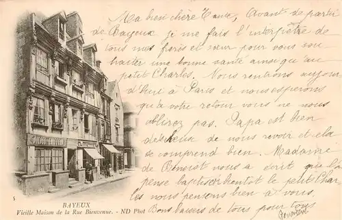 AK / Ansichtskarte  Bayeux_14_Calvados Vieille Maison de la Rue Bienvenue