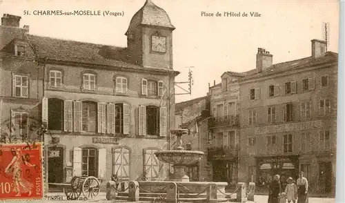 AK / Ansichtskarte  Charmes-sur-Moselle_88_Vosges Place de lHotel de Ville