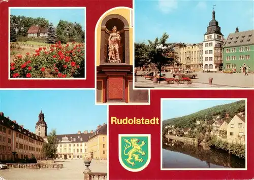 AK / Ansichtskarte  Rudolstadt_Thueringen Volkskundemuseum Thuer Bauernhaeuser Heidecksburg Portal Markt Stadtteil Schwarza