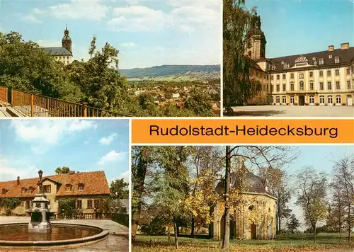 AK / Ansichtskarte  Heidecksburg_Rudolstadt Heidecksburg Innenhof Brunnen Schallhaus im Park