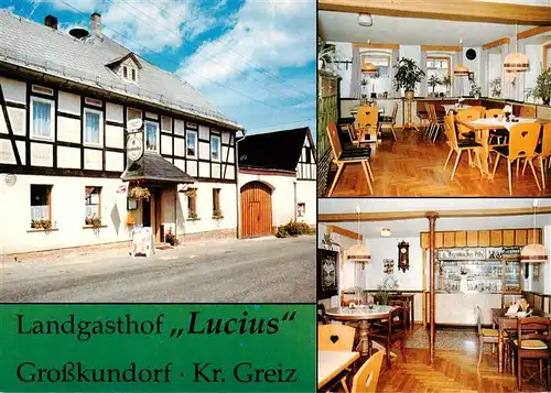 AK / Ansichtskarte  Grosskundorf Landgasthof Lucius Gastraeume