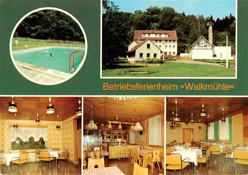 AK / Ansichtskarte  Muehltal_Thueringen Freibad Betrieb des VEB Kombinat Kraftwerksanlagenbau Betriebsferienheim Walkmuehle