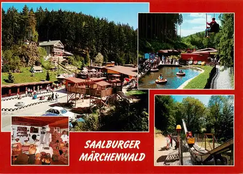 AK / Ansichtskarte 73938608 Saalburg_Saale_Thueringen Saalburger Maerchenwald Freizeitpark mit Tiergehege Restaurant