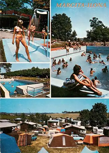 AK / Ansichtskarte  Margita_Slovakia Freibad Teilansichten Camping