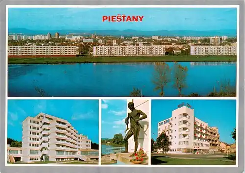 AK / Ansichtskarte  Piestany_Pistian_Poestyen_SK Panorama mesta Zotavovna ROH Zupku Barlolamac Hotel Eden dom Jalta