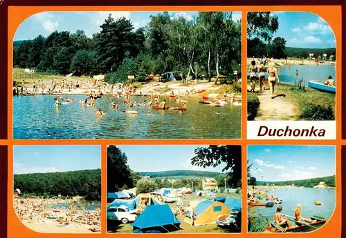 AK / Ansichtskarte 73938651 Duchonka_Prasice-Duchonka_Slovakia Campingplatz Badestrand