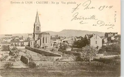 AK / Ansichtskarte  Caluire-et-Cuire_69_Rhone Vue générale sur la ville Eglise