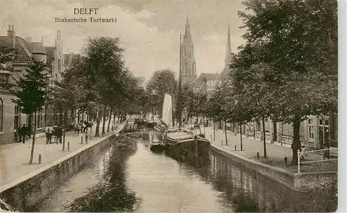 AK / Ansichtskarte  Delft_NL Brabantsche Turfmarkt