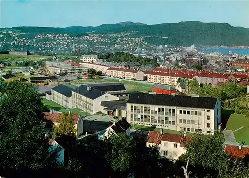 AK / Ansichtskarte 73938723 Trondheim_Trondhjem_Norge Rosenborg area University College of Norway in the foreground