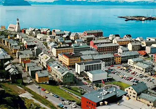 AK / Ansichtskarte  Hammerfest_Norge View towards the church