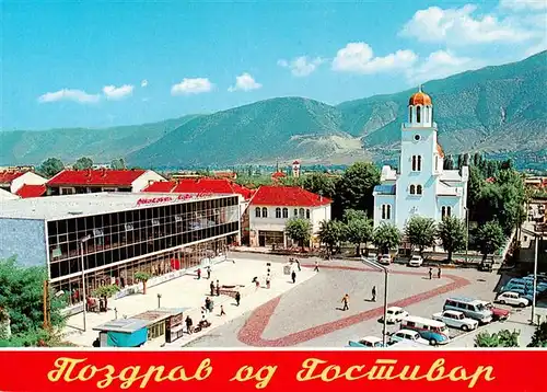 AK / Ansichtskarte  Gostivar_Macedonia_North Zentrum Platz Kirche