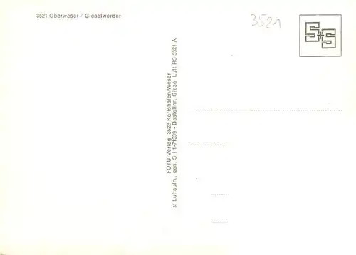 AK / Ansichtskarte  Gieselwerder Fliegeraufnahme