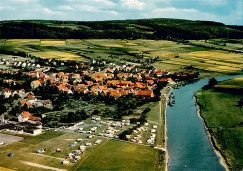 AK / Ansichtskarte  Oedelsheim_Oberweser Panorama Luftkurort im Weserbergland Campingplatz