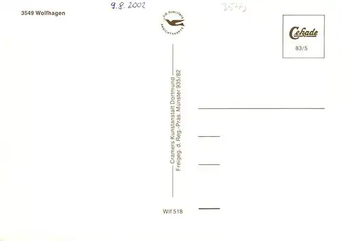 AK / Ansichtskarte  Wolfhagen Fliegeraufnahme