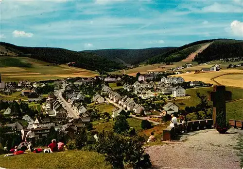 AK / Ansichtskarte  Willingen_Sauerland Panorama Heilklimatischer Kurort und Wintersportplatz Ausblick vom Ehrenmal