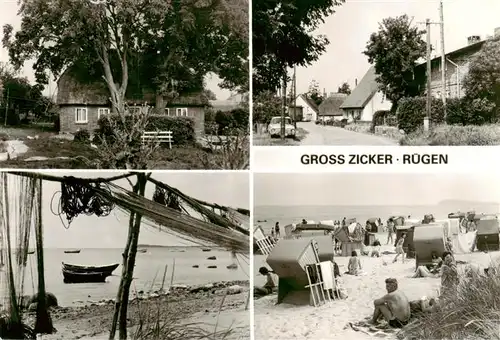 AK / Ansichtskarte  Gross-Zicker_Gager_Ruegen Teilansichten Strand