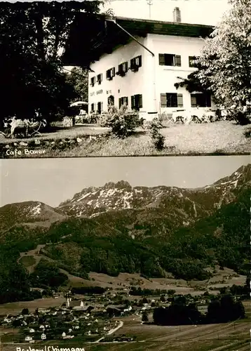 AK / Ansichtskarte  Aschau_Chiemgau Cafe Bauer Panorama