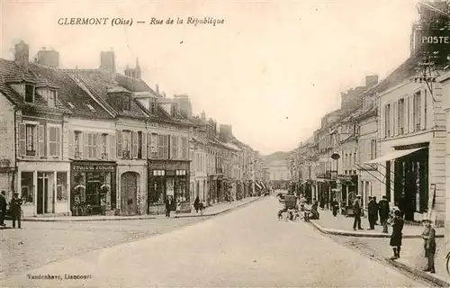 AK / Ansichtskarte  Clermont_60_Oise Rue de la Republique