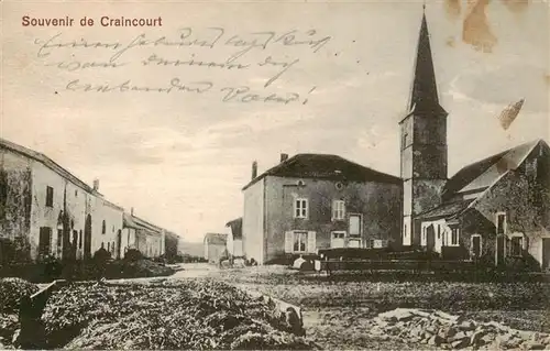 AK / Ansichtskarte  Craincourt_57_Moselle Ortspartie Feldpost