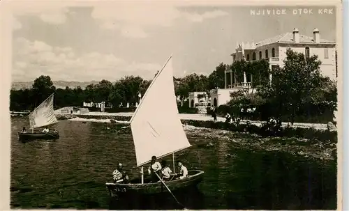 AK / Ansichtskarte  Njivice_Omisalj_Otok_Krk_Croatia Gondelteich Hotel