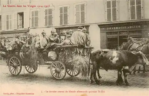 AK / Ansichtskarte  St_Die_Saint_Die_88_Vosges Le dernier convoi de blesses allemands quittant St Die