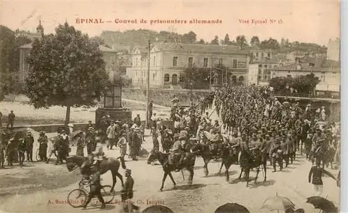 AK / Ansichtskarte  Epinal_88_Vosges Convoi de prisonniers allemands