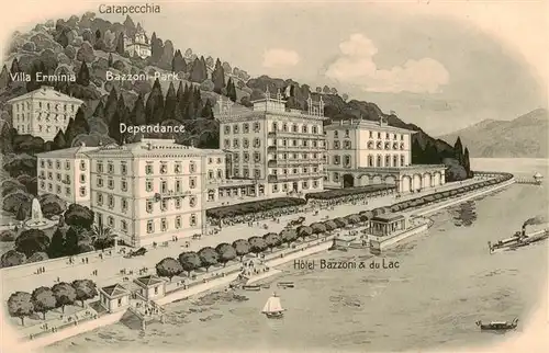 AK / Ansichtskarte  Tremezzo_Lago_di_Como_IT Catapecchia Villa Erminia Dependance Hotel Bazzoni et du Lac