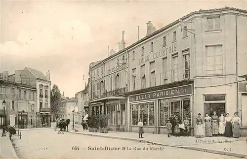 AK / Ansichtskarte  Saint-Dizier_52_Haute-Marne La Rue du Marche