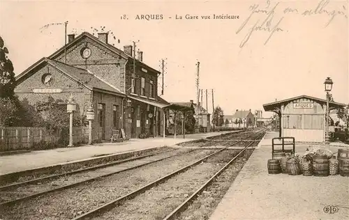 AK / Ansichtskarte  Arques__62_Pas-de-Calais La Gare vue Interieure