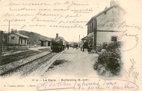 AK / Ansichtskarte  Rolleville_76_Seine-Maritime La Gare