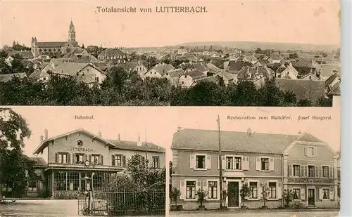 AK / Ansichtskarte  Lutterbach_68_Haut-Rhin Panorama Bahnhof Restauration zum Maikaefer